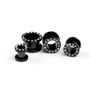 6-18mm Steel Tunnel w/ Bling  -Musta