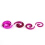 3-8mm Muovinen Laajennuskoru -UV Purple Spiral