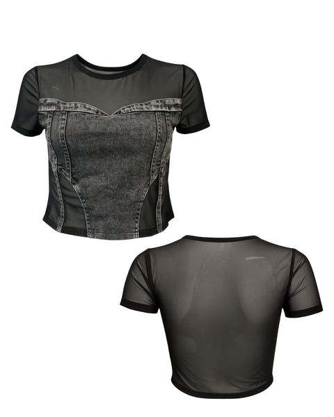 Killer Cat Denim T-Paita