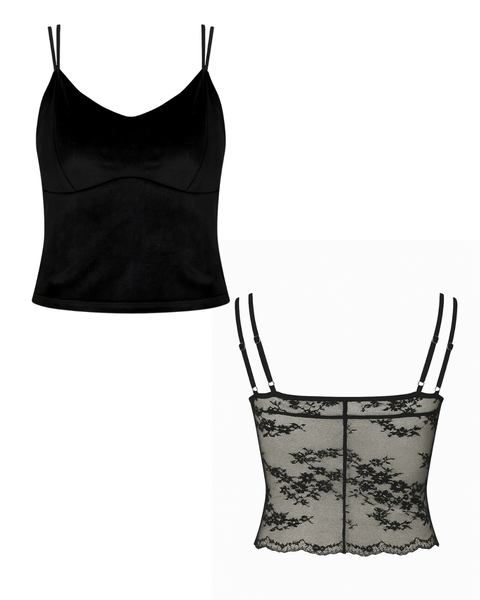 Musta Pitsiselk&auml;inen Toppi &ndash; Kevyt Toppaus