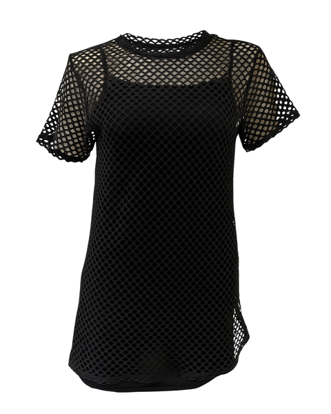 Killer Cat &ndash; Long Mesh Tee & Toppi