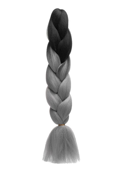 Hiuskuitu - Musta Harmaa Liukuv&auml;ri