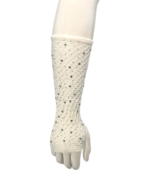 Verkkohanskat Timanteilla -White