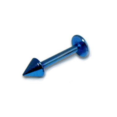 1.2mm Labret w/ Cone -Sininen L&auml;vistyskoru