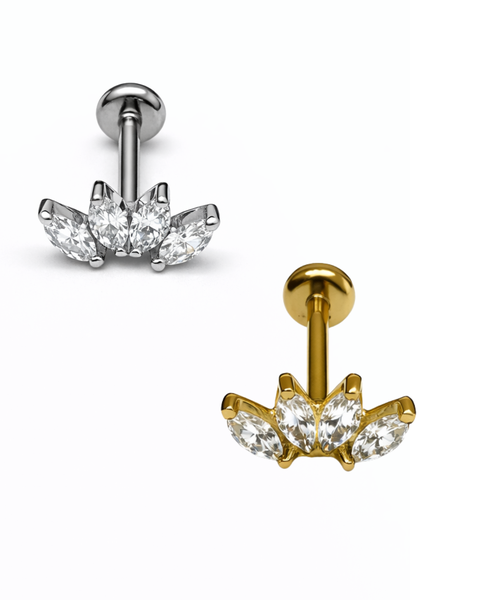 1.2mm Labret sis&auml;kierteill&auml; -ter&auml;lehdet