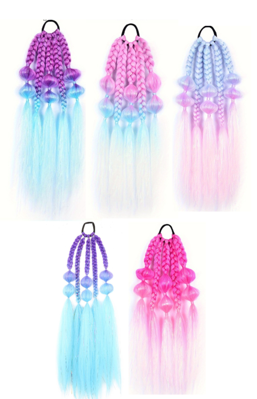 Kuituhius  ponnaripidennys - braids & bubbles tinseleill&auml;