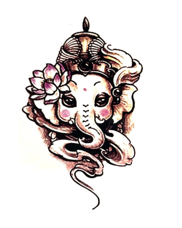 Siirtotatuointi - Pink Elephant