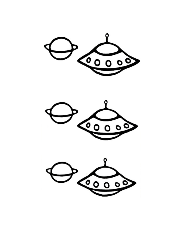 Siirtotatuointi - Spaceship