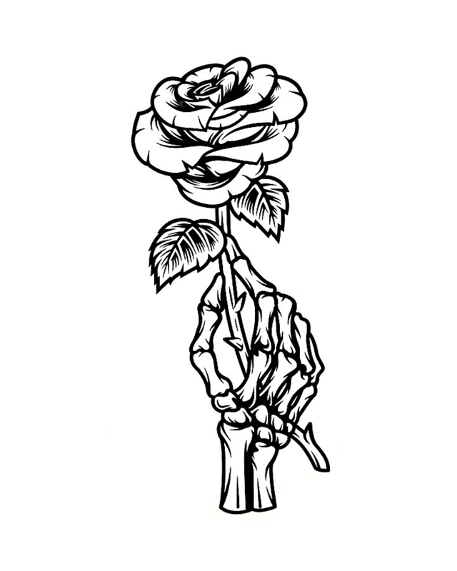 Siirtotatuointi - Flower