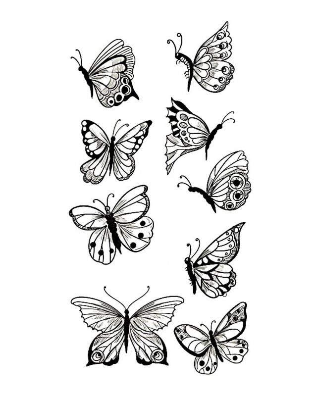 Siirtotatuointi - Butterfly