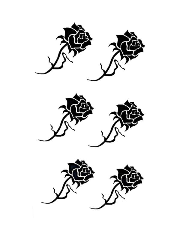 Siirtotatuointi - Black Roses