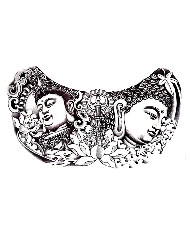 Siirtotatuointi - Buddha