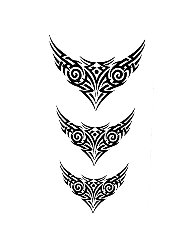 Siirtotatuointi - Tribal Wings
