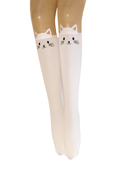 Sukkahousut - Valkoinen Kissa