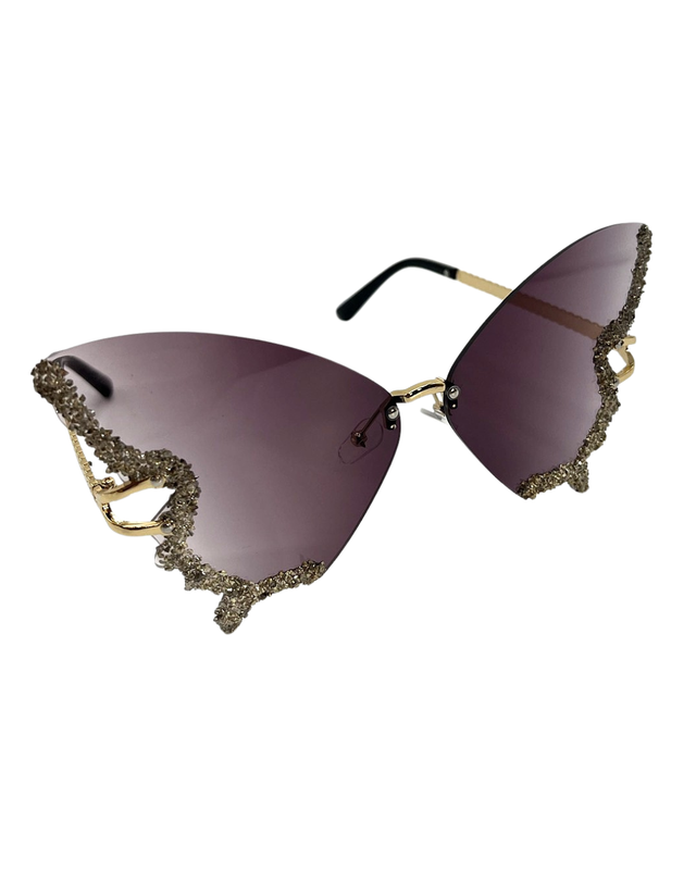 Aurinkolasit -Glitter Butterfly