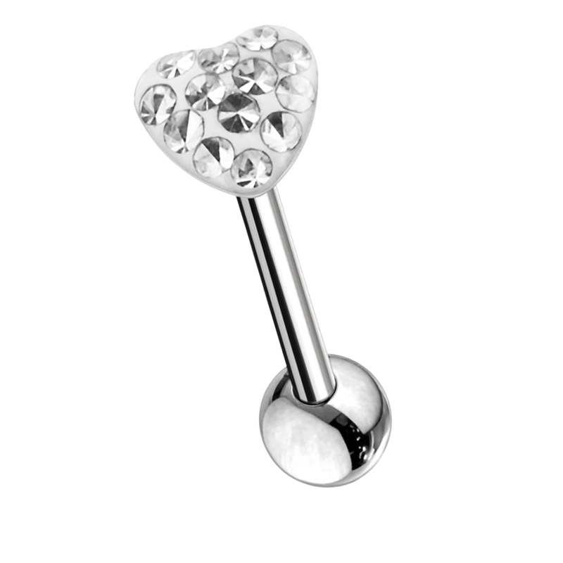 1.6 mm Barbell Ulkokierteill&auml; - Timantti Syd&auml;n