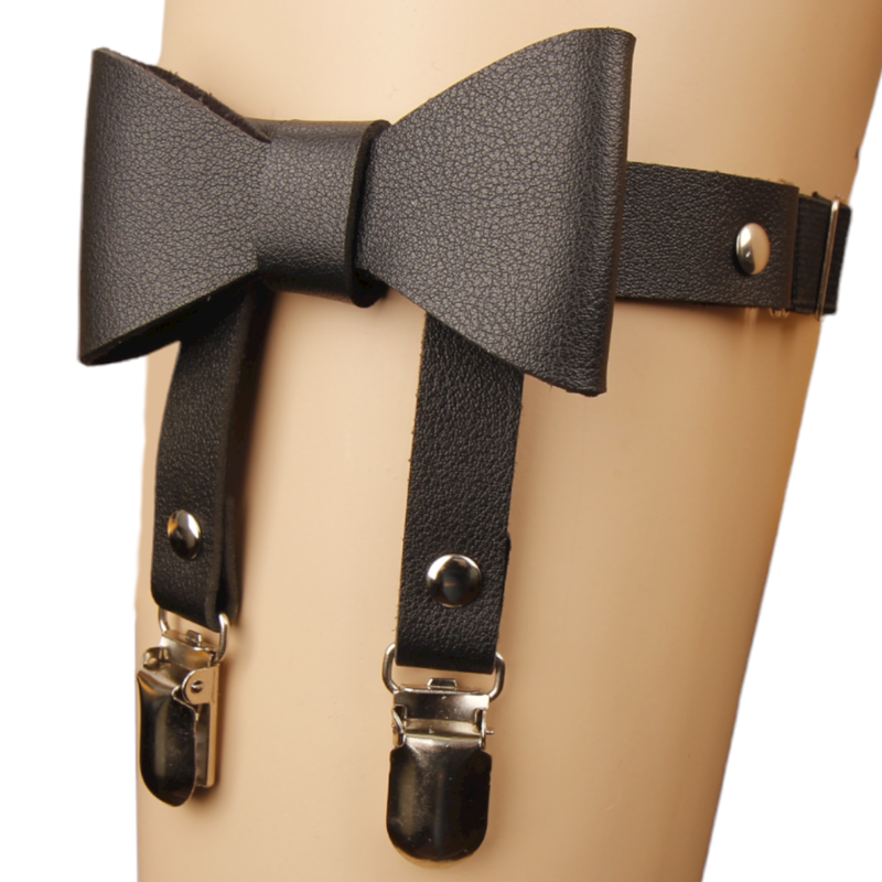 Musta Rusetti Jalkaharness Klipseill&auml;