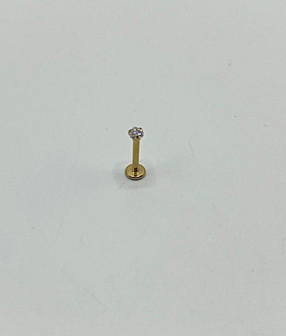 1.2mm Labret Sis&auml;kierteill&auml; - Syd&auml;ntimantti