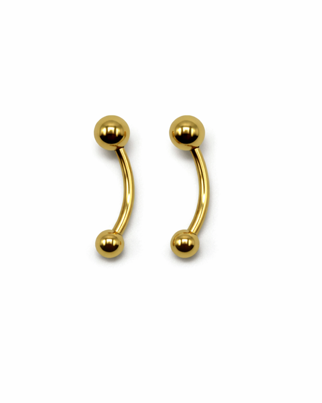 1.6mm Titaaninen Napakoru - Gold