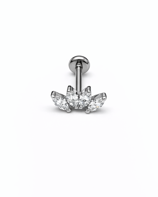 1.2mm Labret sis&auml;kierteill&auml; -ter&auml;lehdet